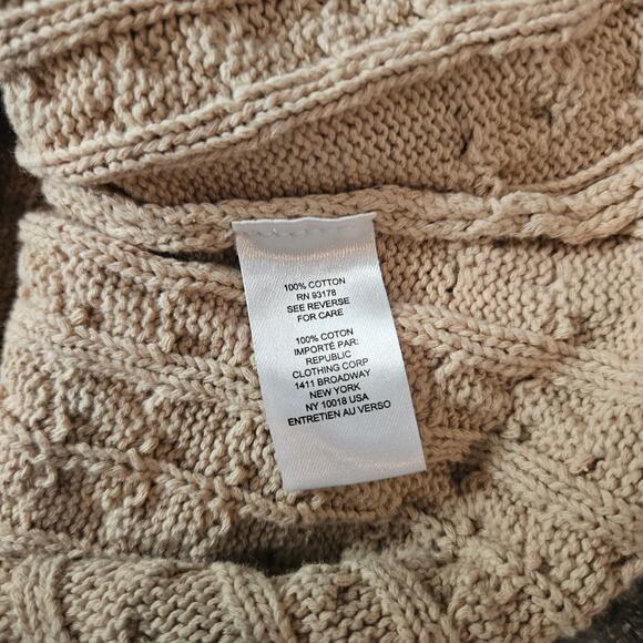 Industry Republic Clothing Beige Neutral Basic Knit Cotton Button Up Vest Top XS - Picture 4 of 5